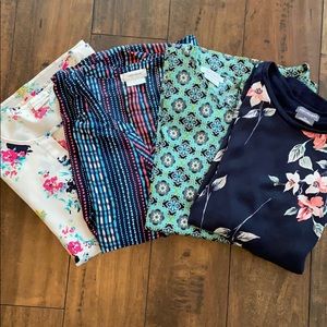 Lot four Van Heusen blouses M